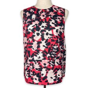 Marni Floral Sleeveless Top - Red, Black, White